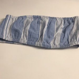 🌸SALE AMERICAN EAGLE Bandeau Blue Striped TOP